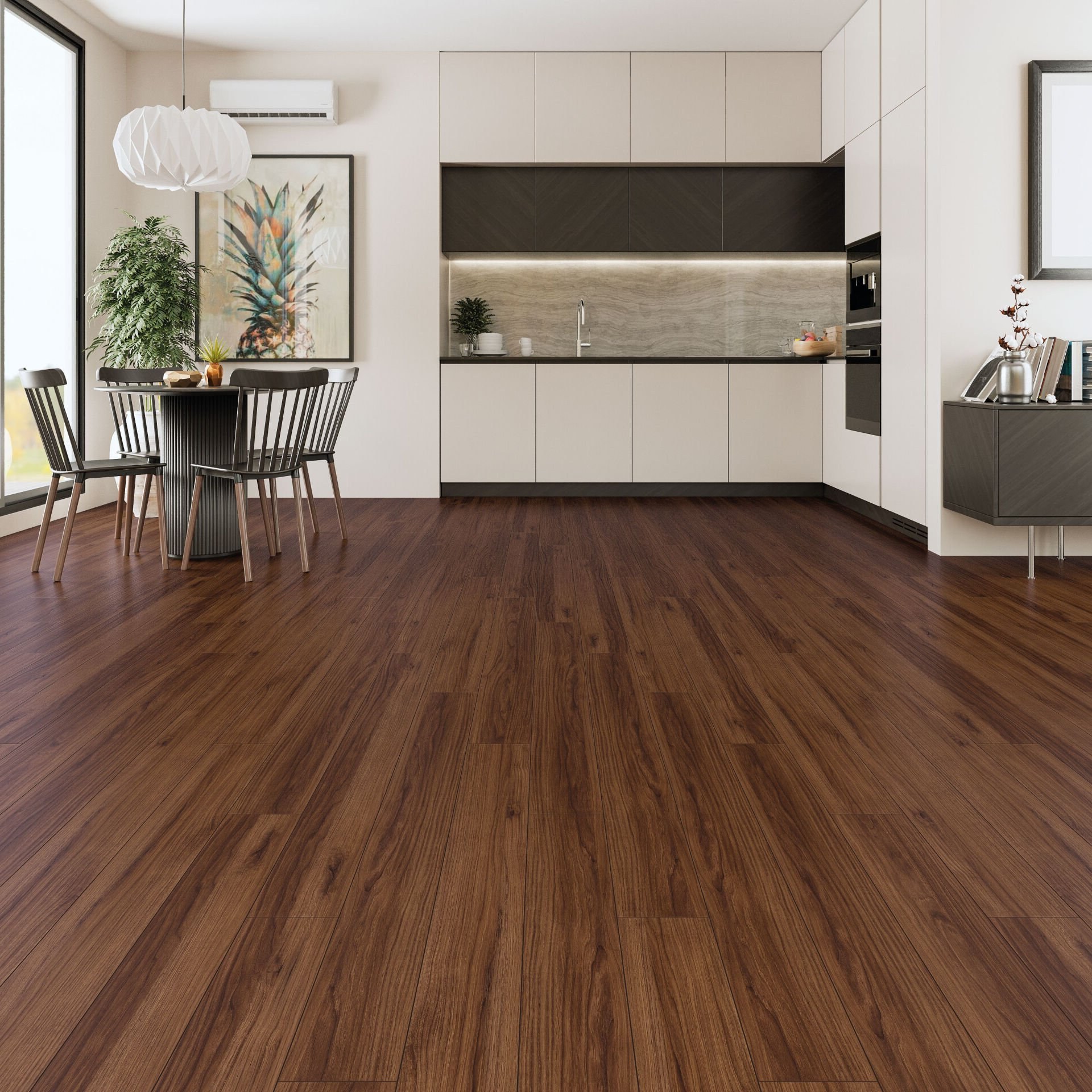 Çamsan Avangard Troya 8002 laminat parke uygulama görseli