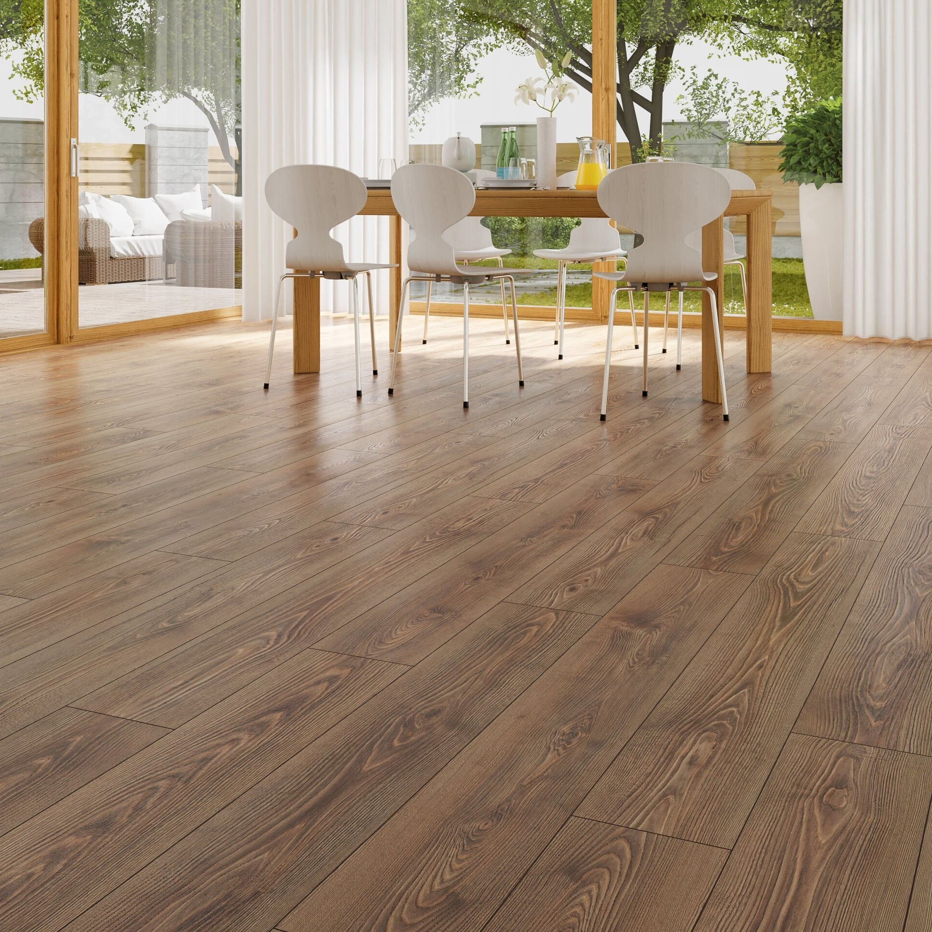 Çamsan Gloria Fingal 6002 laminat parke uygulama görseli