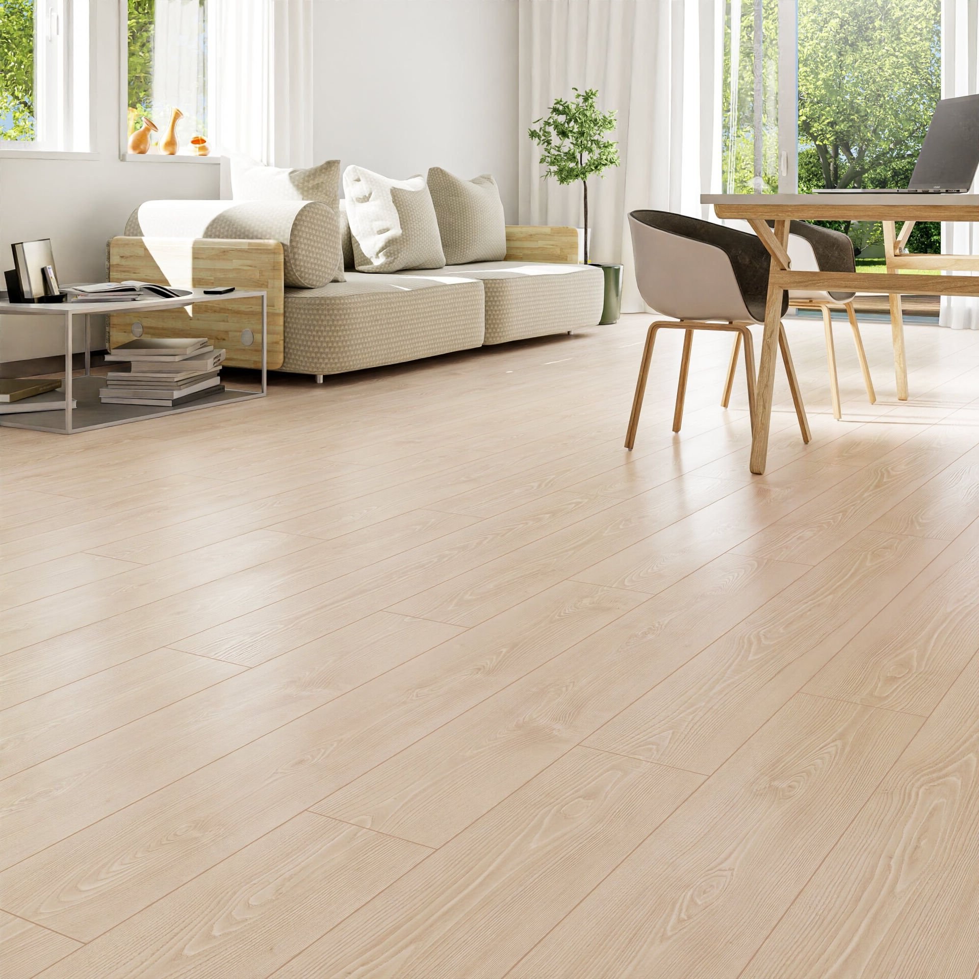Çamsan Gloria Flores 6006 laminat parke uygulama görseli
