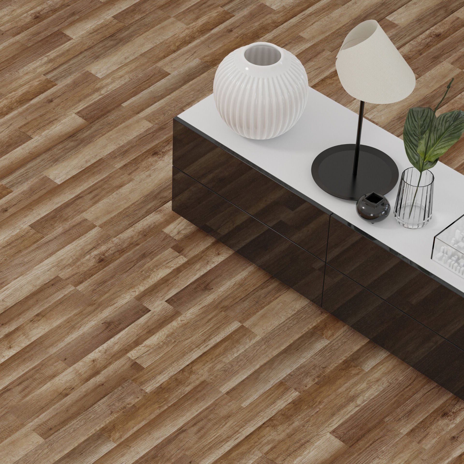 Çamsan Klasik Diba Naturel Meşe 3025 laminat parke uygulama görseli