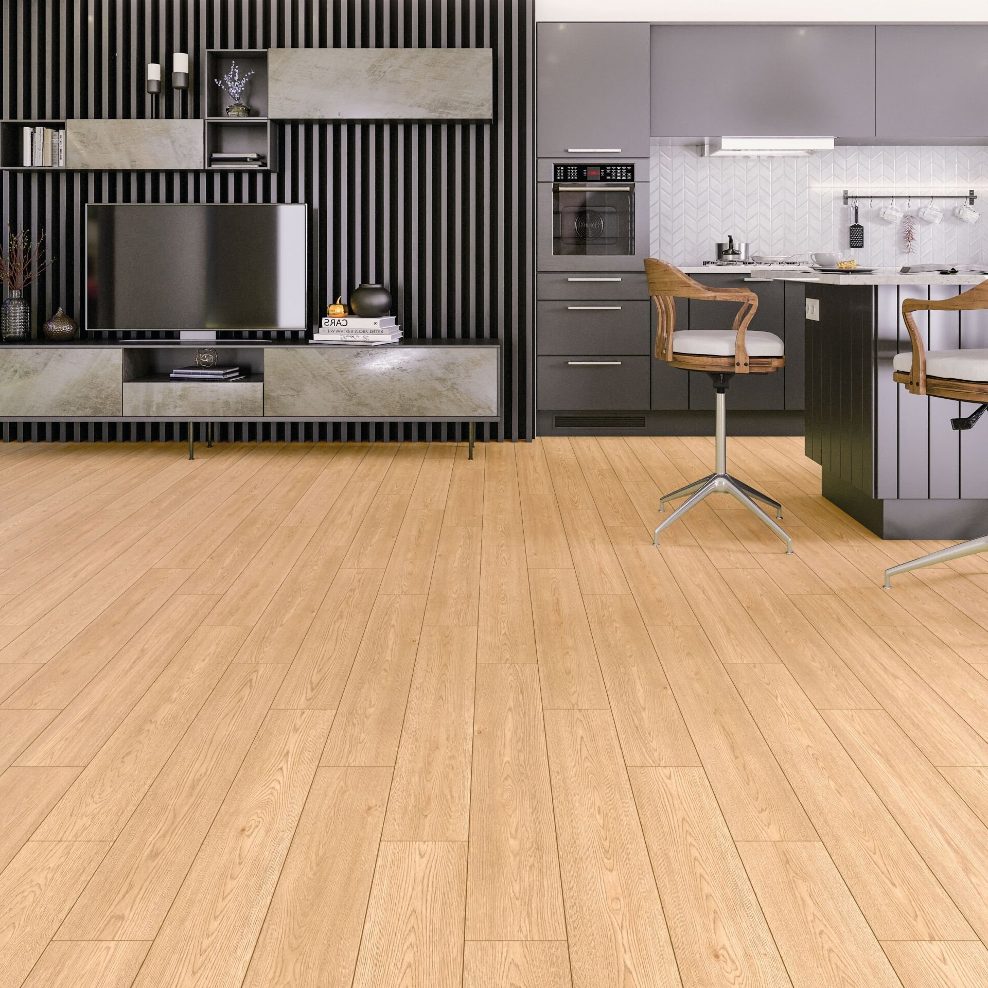 Çamsan Modern Falya 718 laminat parke uygulama görseli