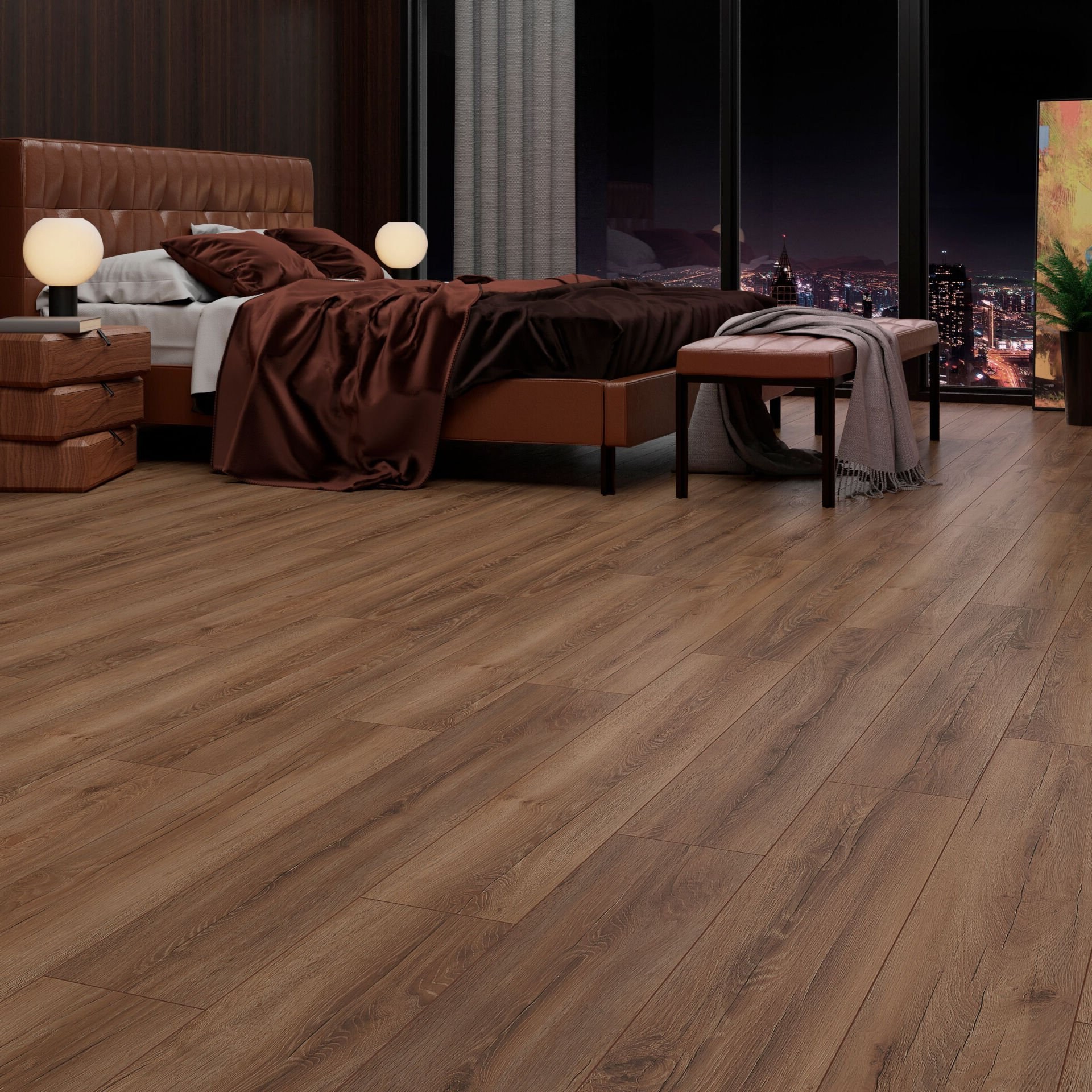 Çamsan Modern Prestij Meşe 705 laminat parke uygulama görseli
