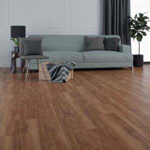 Çamsan Platinum Amerikan Ceviz 2104 laminat parke uygulama görseli