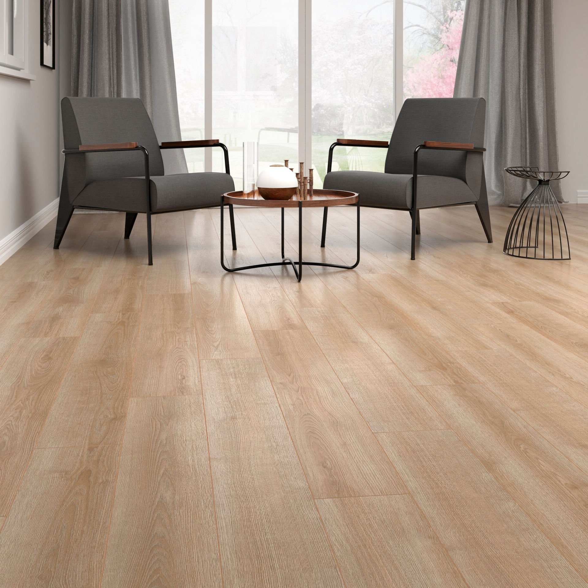 Çamsan Platinum Barok Meşe 2101 laminat parke uygulama görseli