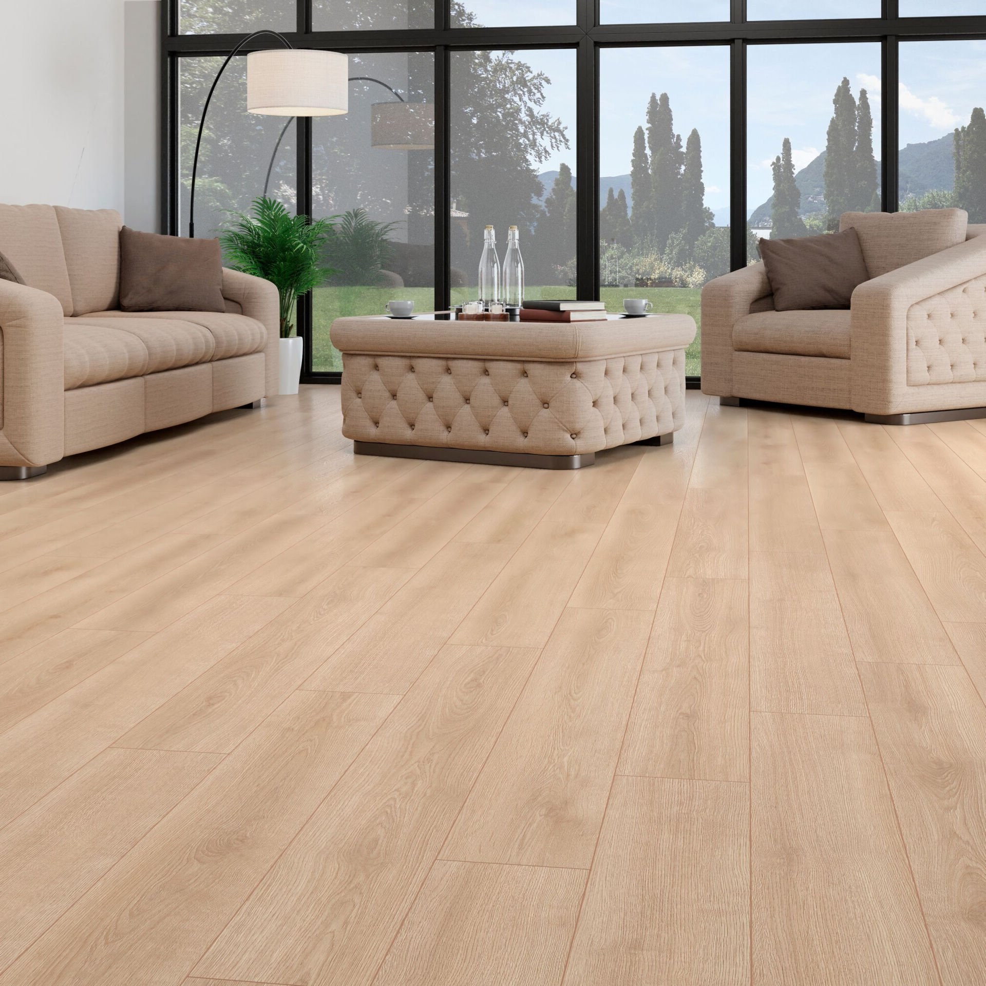Çamsan Platinum Belgrad Meşe 2102 laminat parke uygulama görseli
