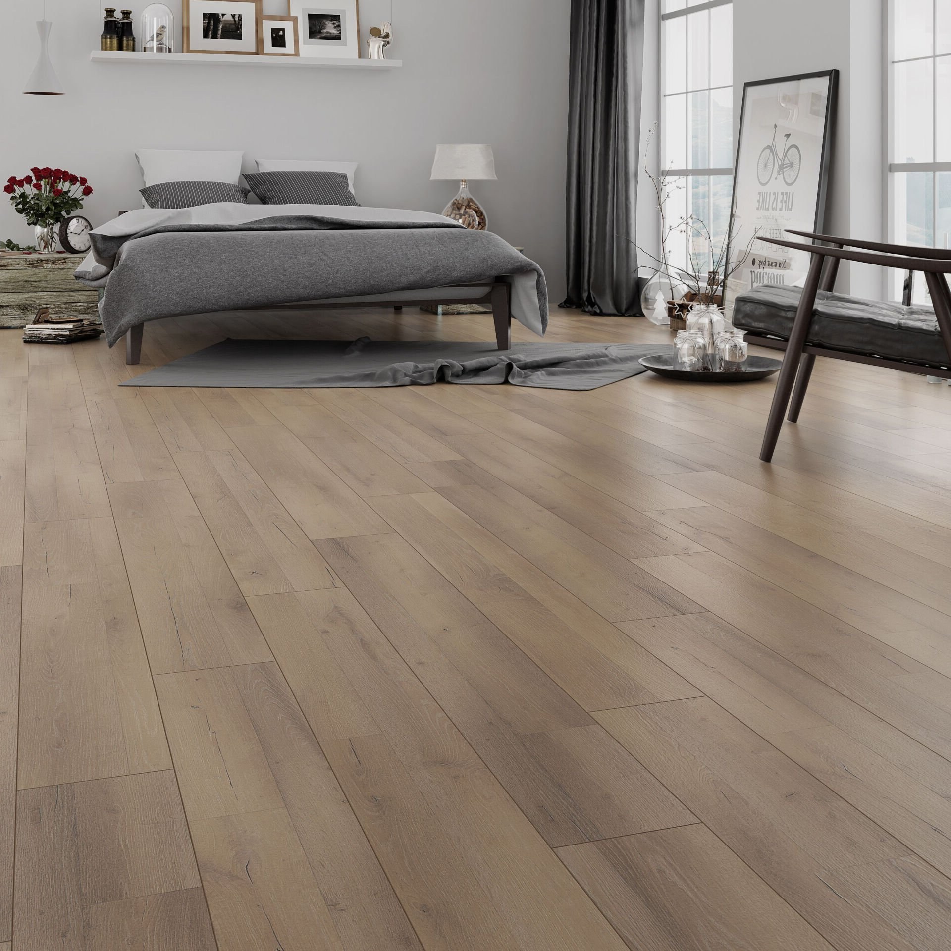 Çamsan Serenza Sonora 2505 laminat parke uygulama görseli