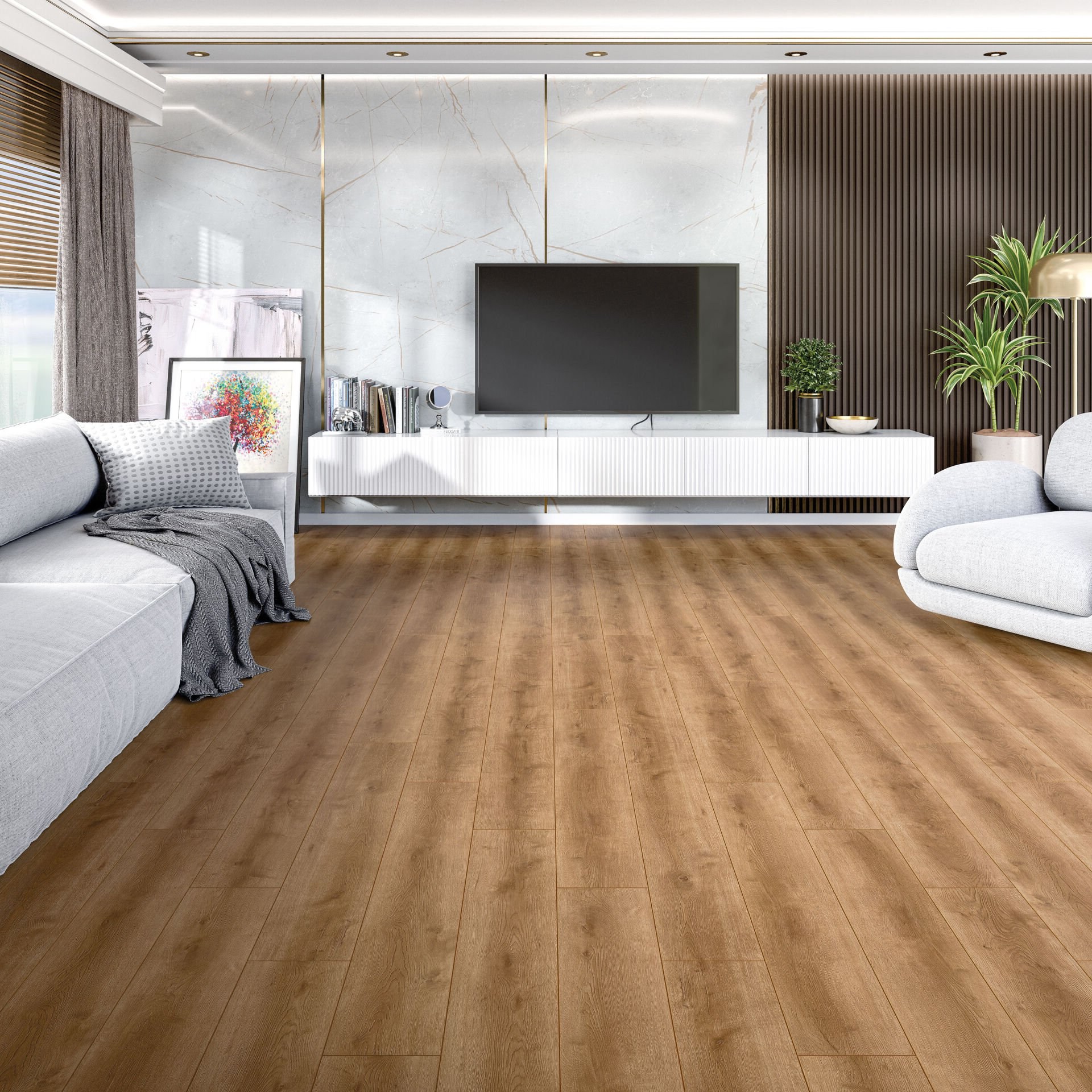 Çamsan Silver Plus Didim Meşe 5007 laminat parke uygulama görseli