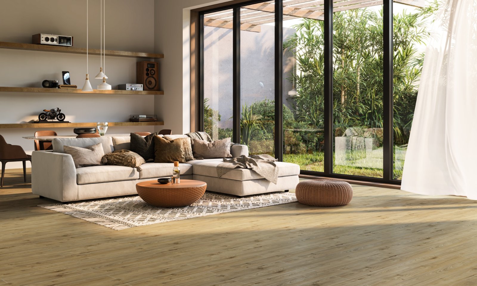 Floorpan Orion Gold Spark FOG009 laminat parke uygulama görseli