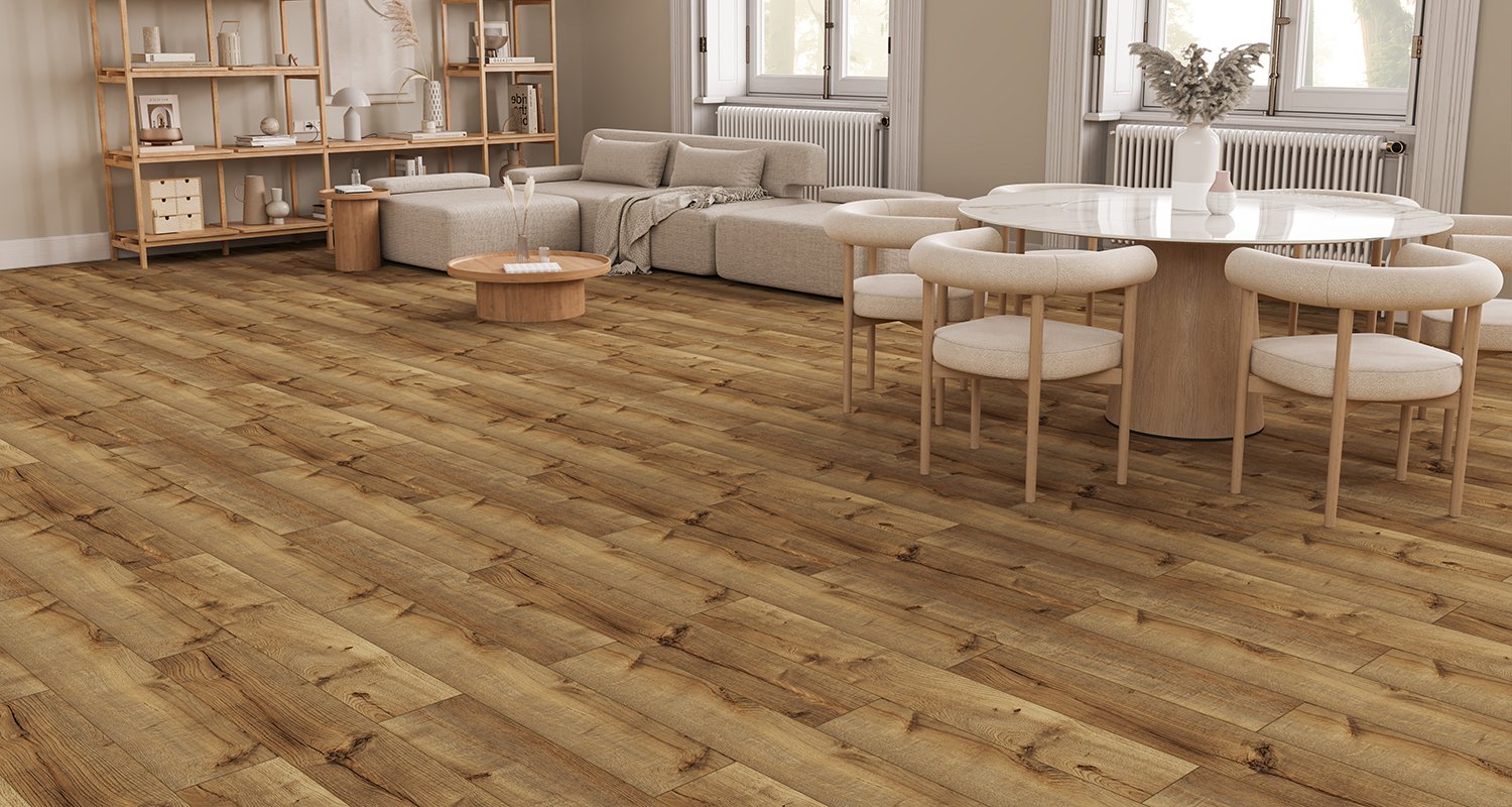 Floorpan River Erne Meşe FRV008 laminat parke uygulama görseli