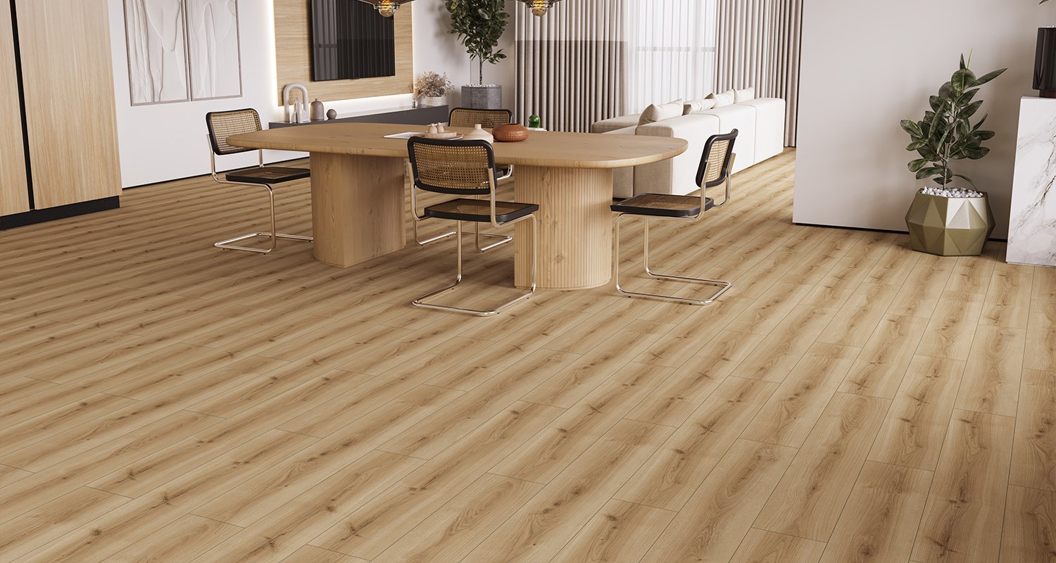 Floorpan River Trent Meşe FRV007 laminat parke uygulama görseli